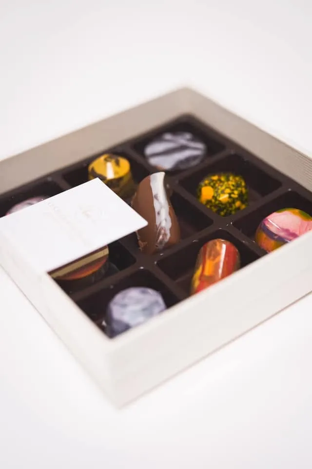 Écrin de pralines artisanales Les Bijoux de Marie