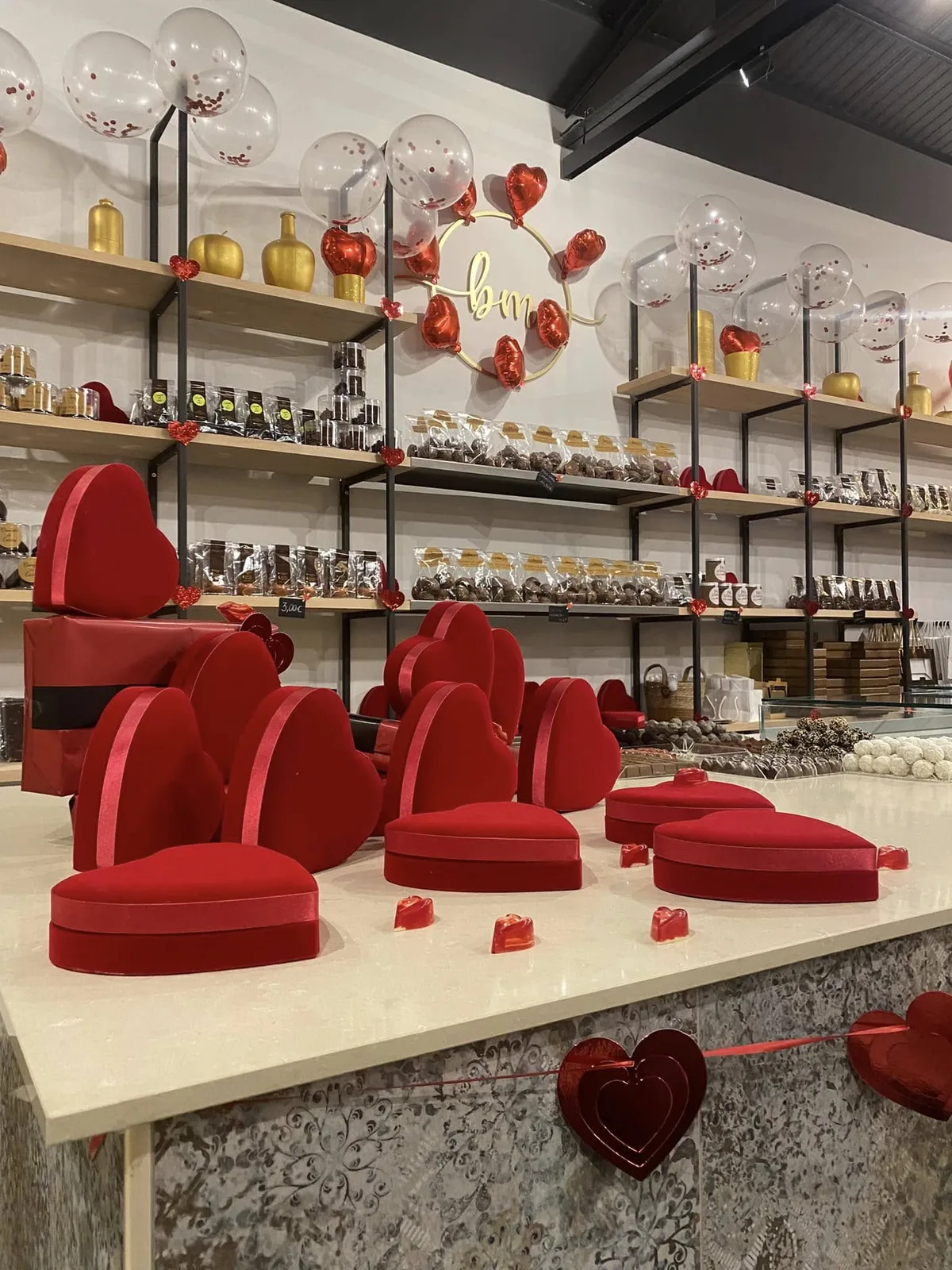 Le salon de dégustation de la boutique